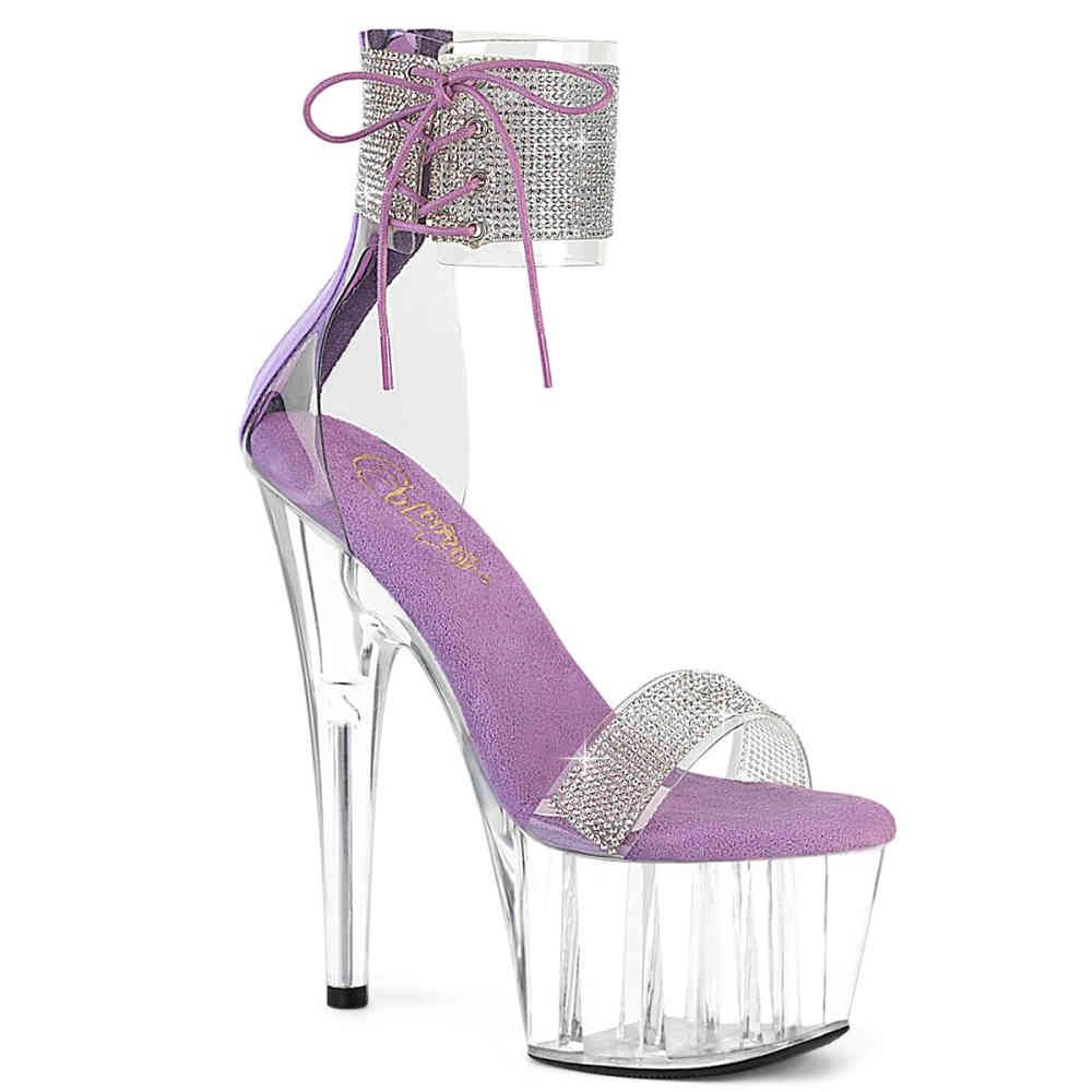 Pleaser - ADORE727RS Sandale à bride à la cheville - Transparent Product image